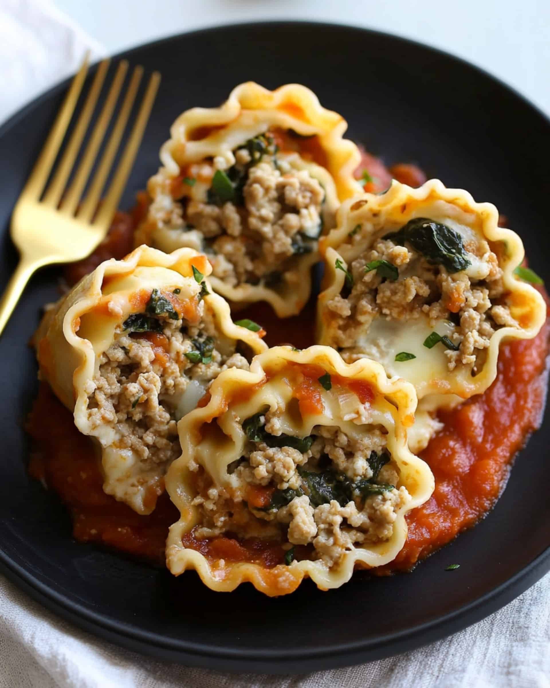 Turkey Lasagna Roll-Ups Recipe