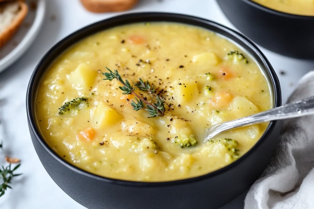 Broccoli Potato Cheese Soup Recipe