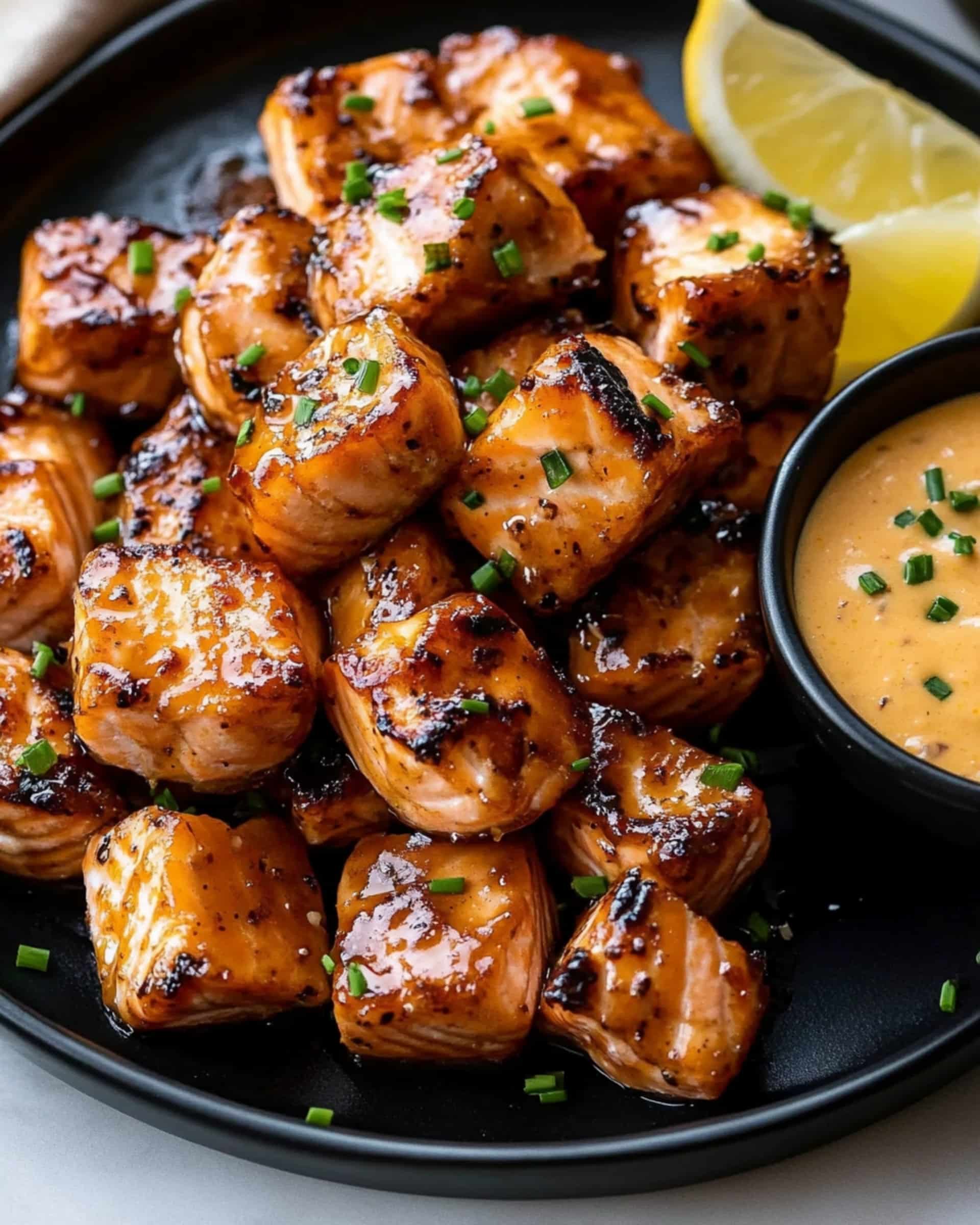 Air Fryer Bang Bang Salmon Bites Recipe