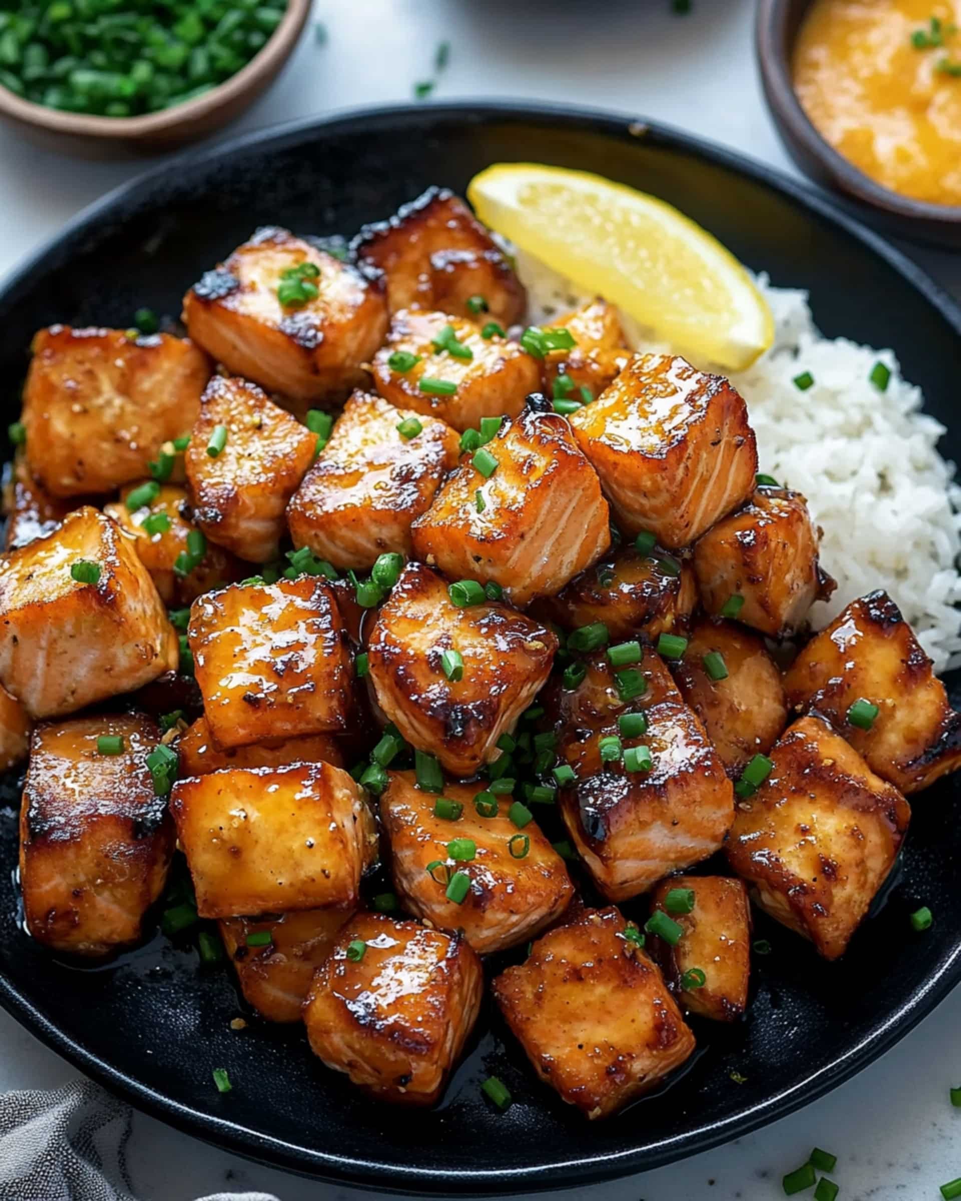 Air Fryer Bang Bang Salmon Bites Recipe