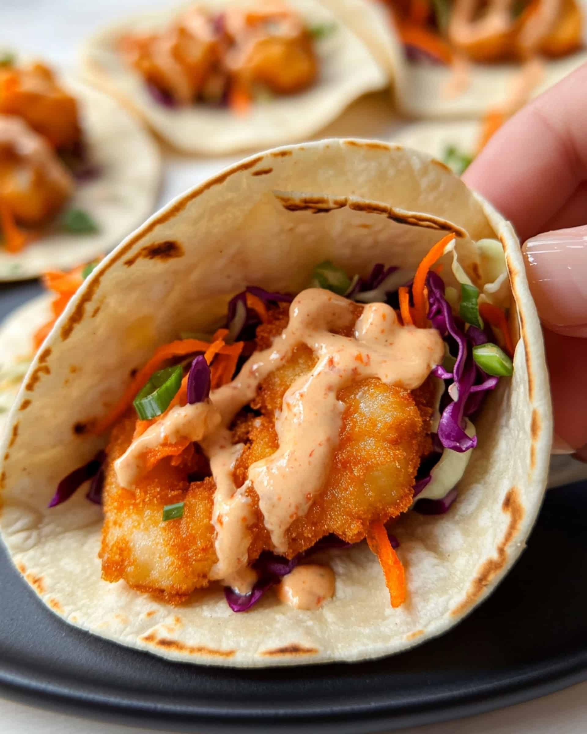 Air Fryer Bang Bang Shrimp Tacos Recipe