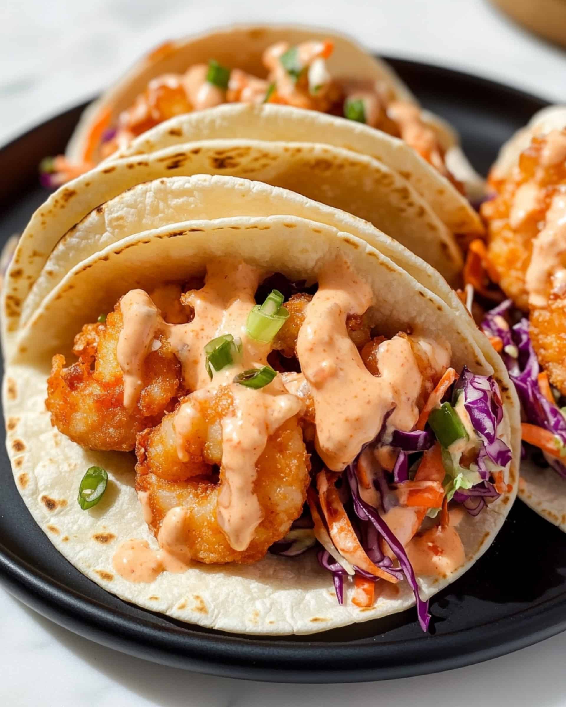 Air Fryer Bang Bang Shrimp Tacos Recipe