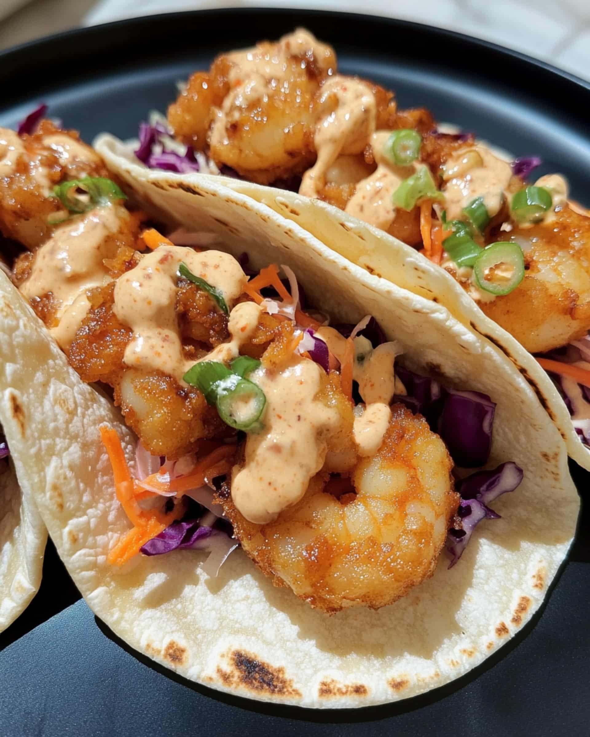 Air Fryer Bang Bang Shrimp Tacos Recipe