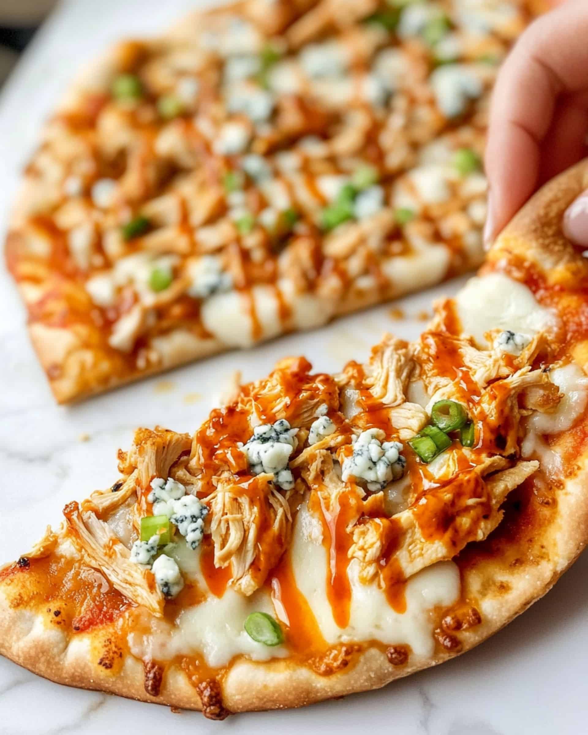 Buffalo Chicken Flatbread Pizza Recipe