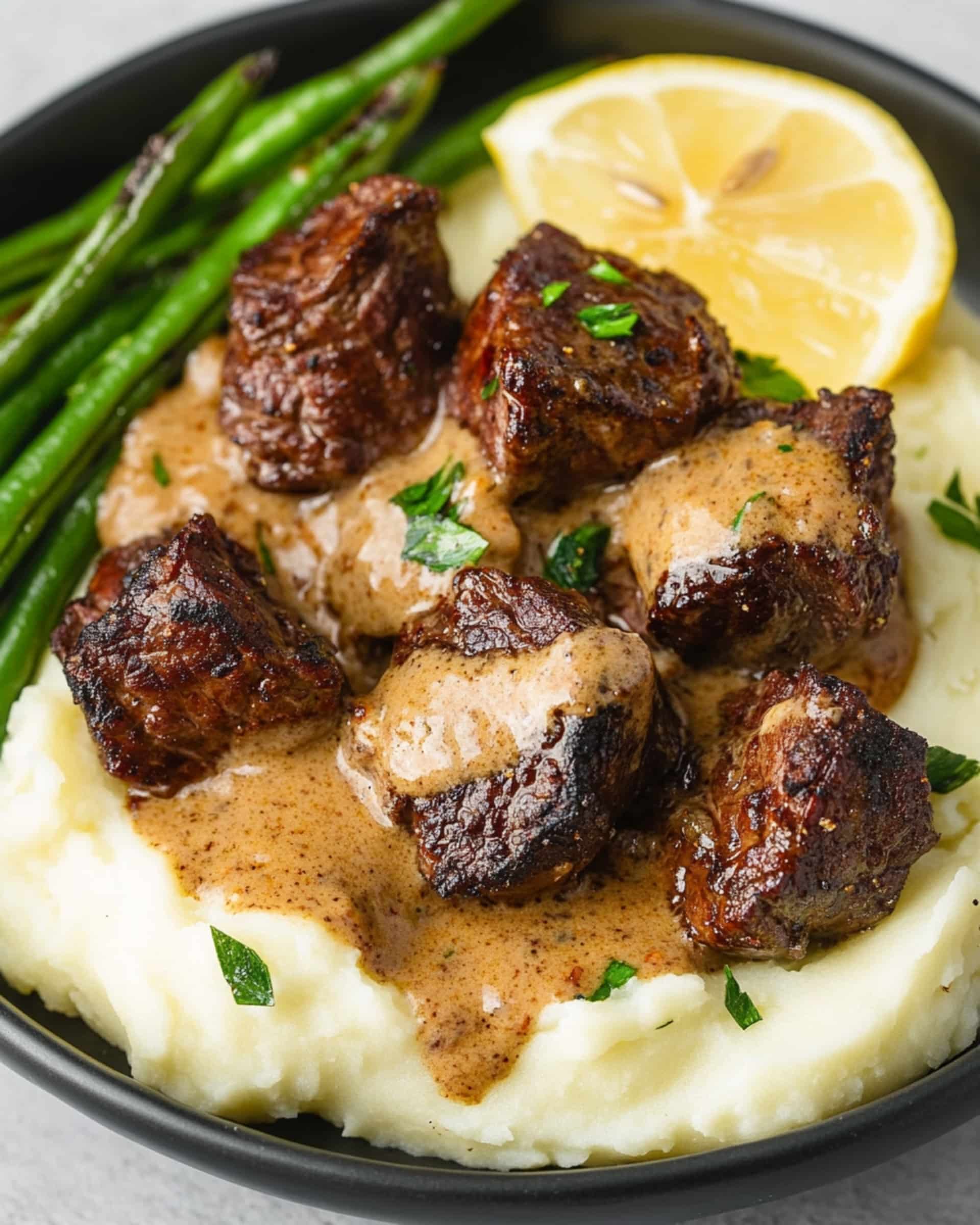 Creamy Garlic Butter Steak Bites Recipe