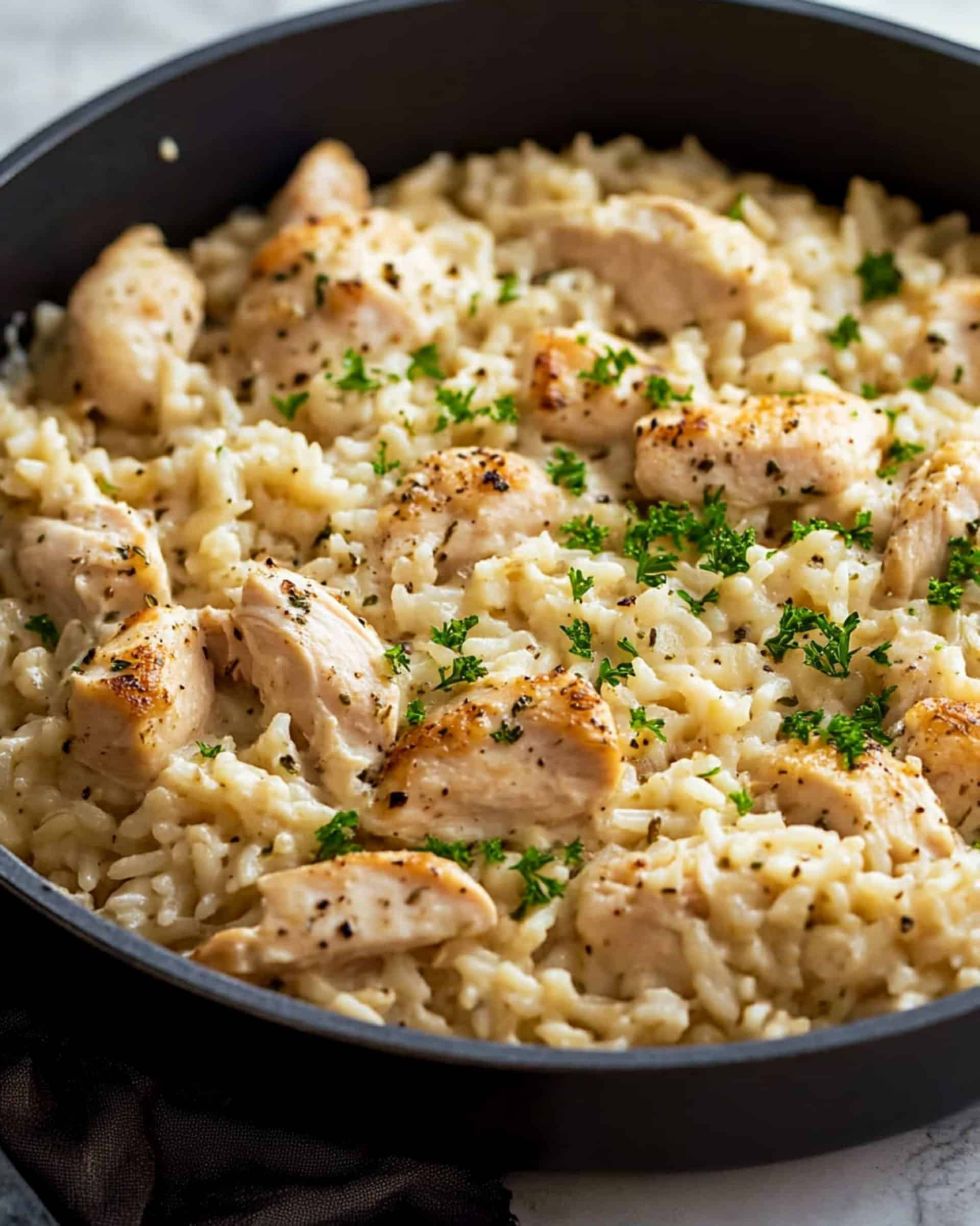 Creamy Parmesan Chicken and Rice Recipe