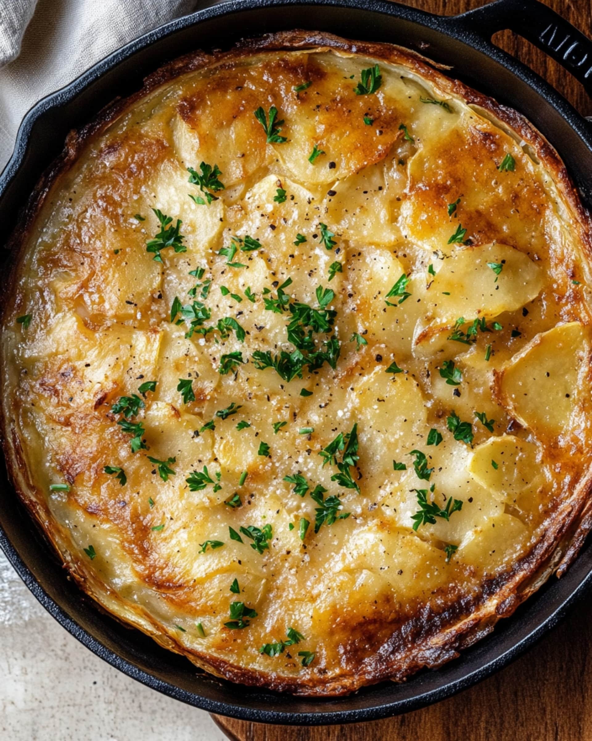 Leftover Turkey Pot Pie Gratin Recipe