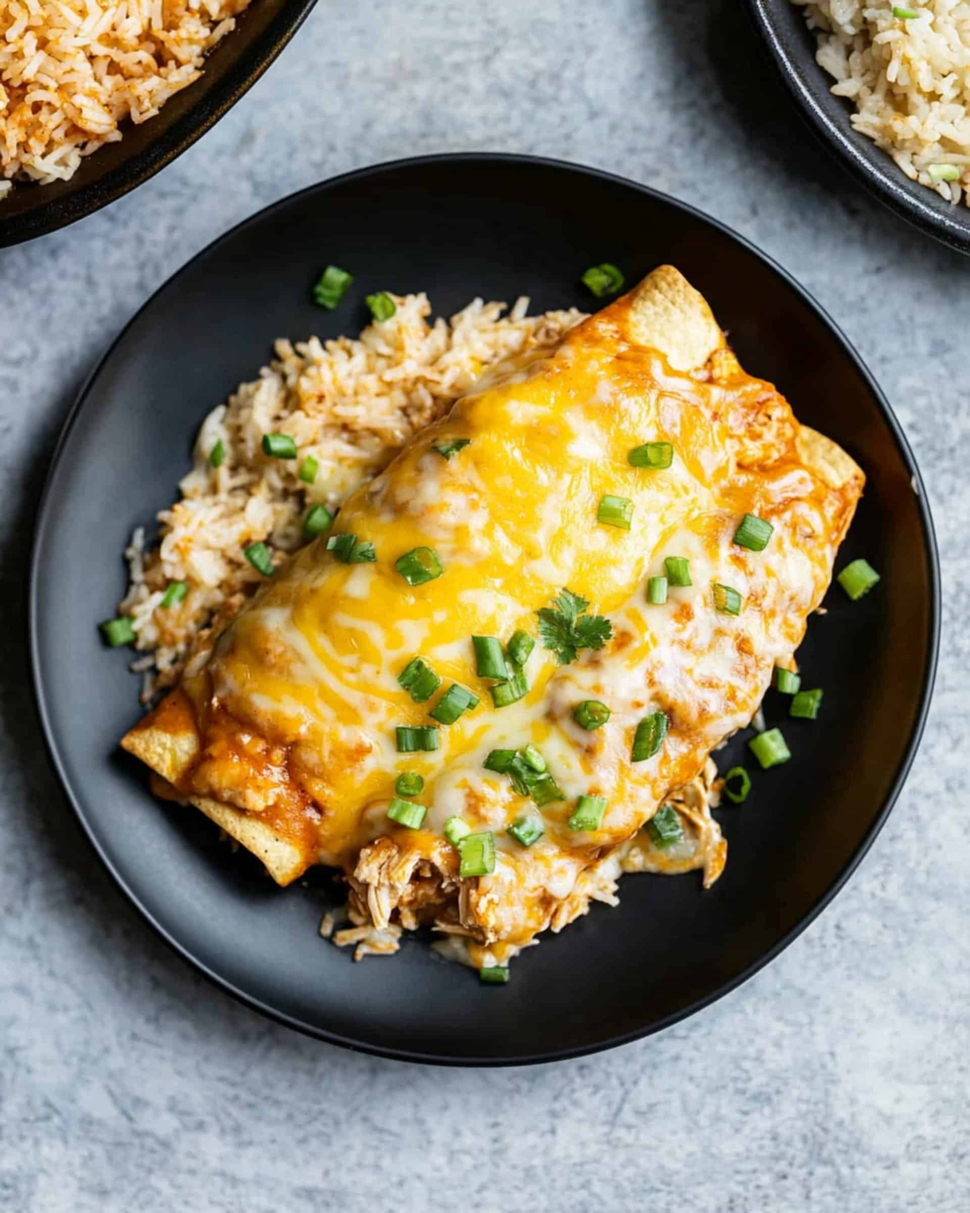 Smothered Green Chile Chicken Burritos Recipe