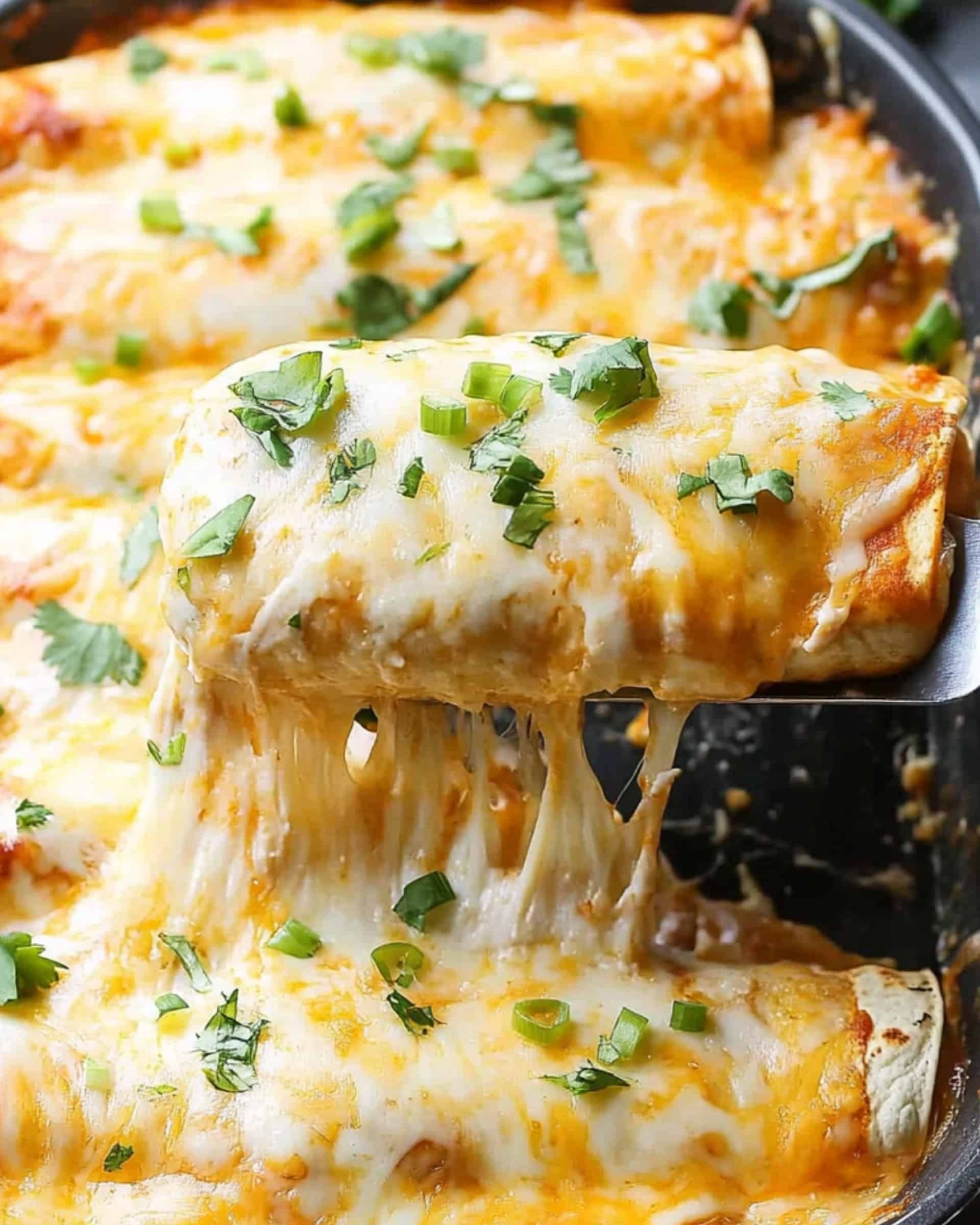 Smothered Green Chile Chicken Burritos Recipe