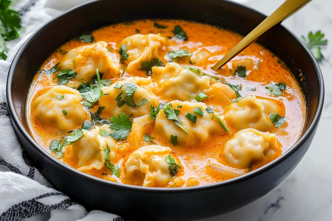 Thai Red Curry Dumpling Soup Recipe