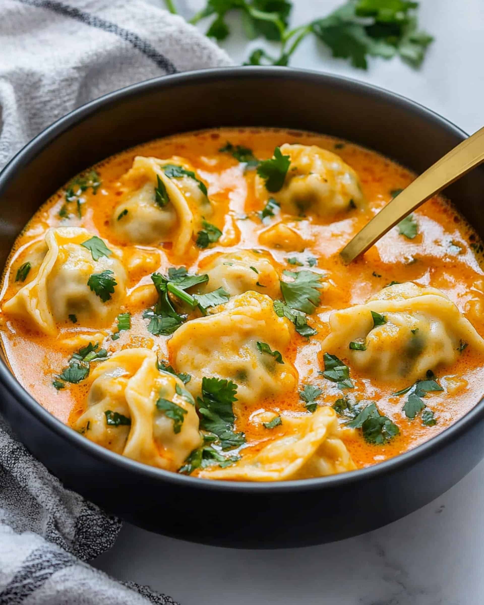 Thai Red Curry Dumpling Soup Recipe