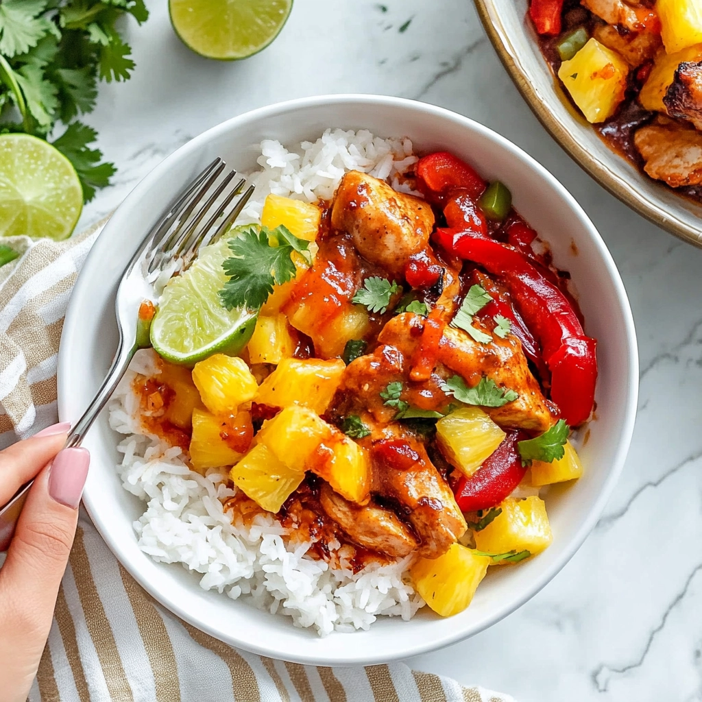Hawaiian Chicken Sheet Pan Meal Recipe - Recipe Image