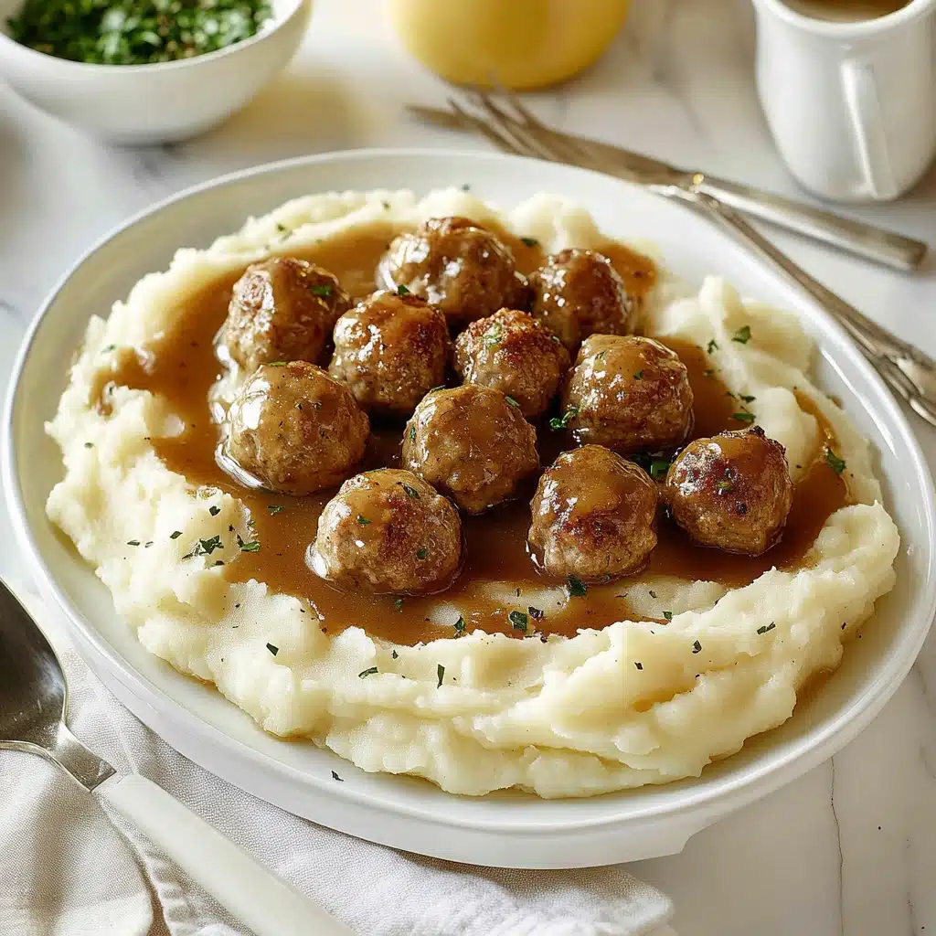 Meatball & Mashed Potato Bake Recipe - Recipe Image