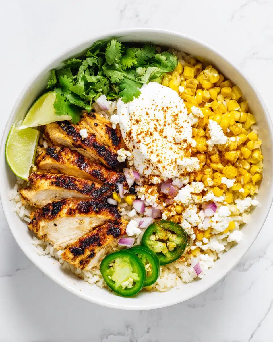 Street Corn Chicken Rice Bowl Recipe