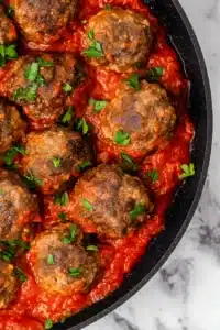 Mozzarella Stuffed Meatballs Recipe