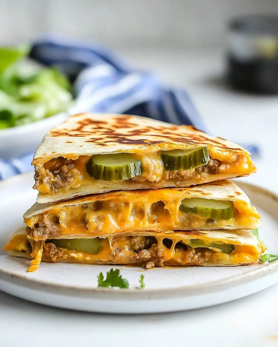 Cheeseburger Quesadillas Recipe
