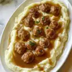 Meatball & Mashed Potato Bake Recipe
