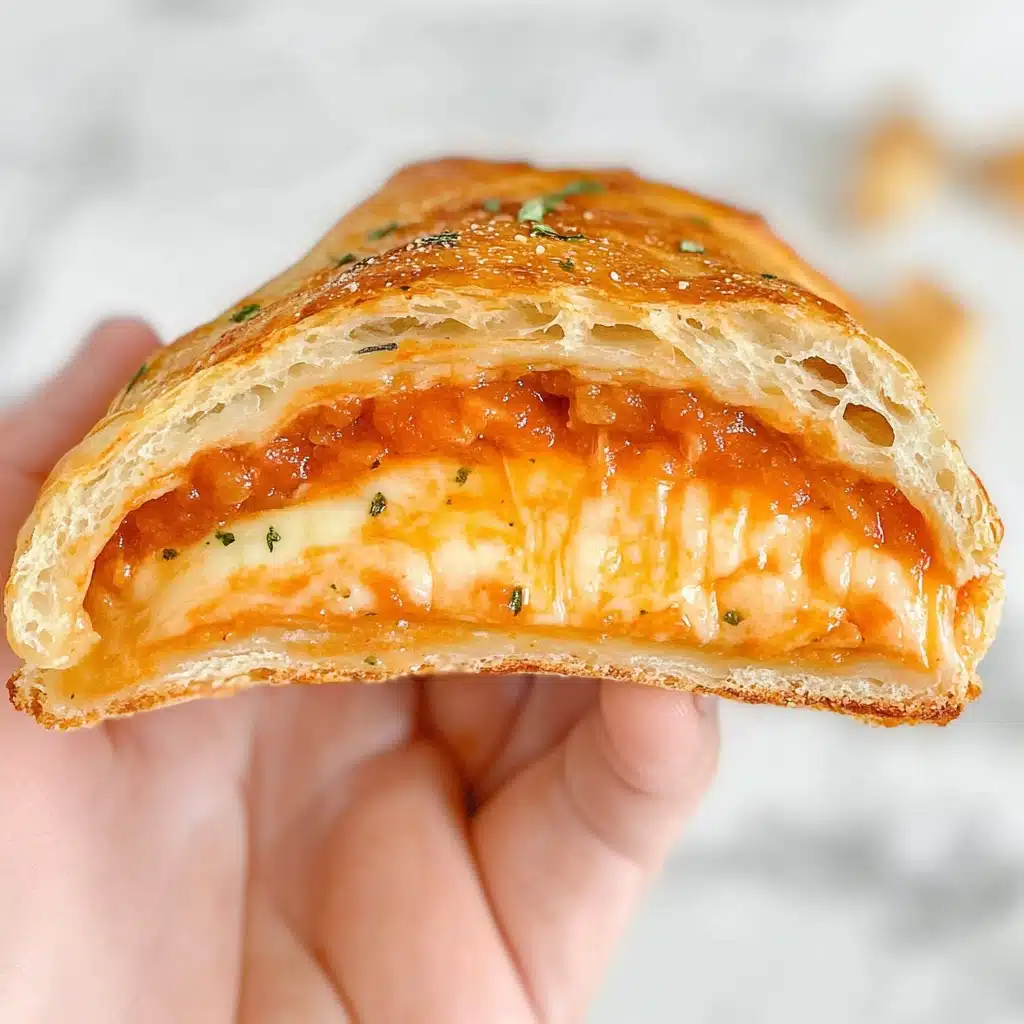 Easy Cheesy Homemade Pizza Pockets Recipe - Recipe Image