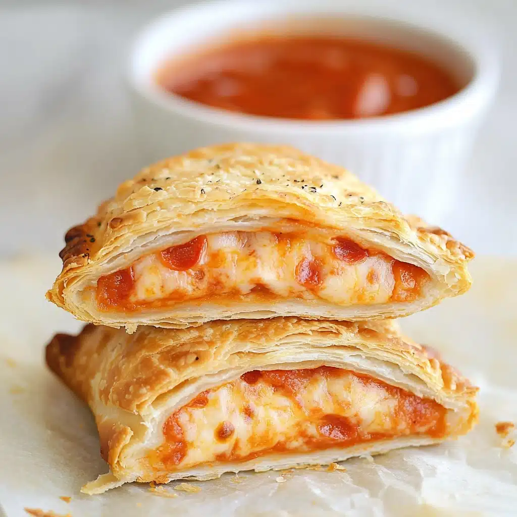 Easy Cheesy Homemade Pizza Pockets Recipe - Recipe Image