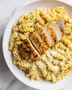 Creamy Garlic Parmesan Chicken & Cheesy Twisted Pasta Recipe