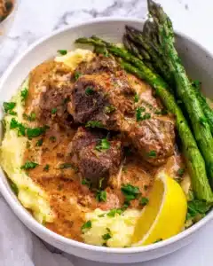 Garlic Butter Steak Bites with Parmesan Cream Sauce Recipe