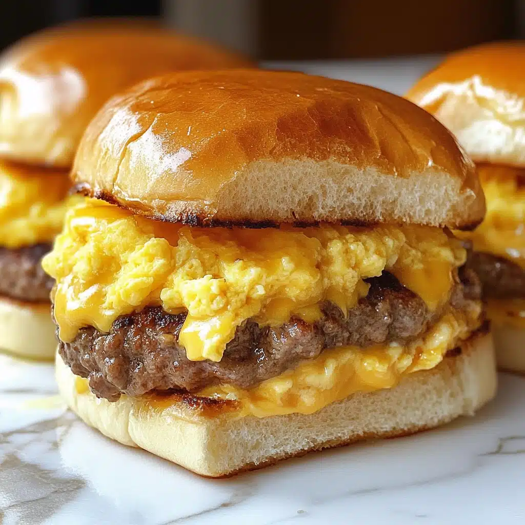 Sausage Egg and Cheese Breakfast Sliders Recipe - Recipe Image