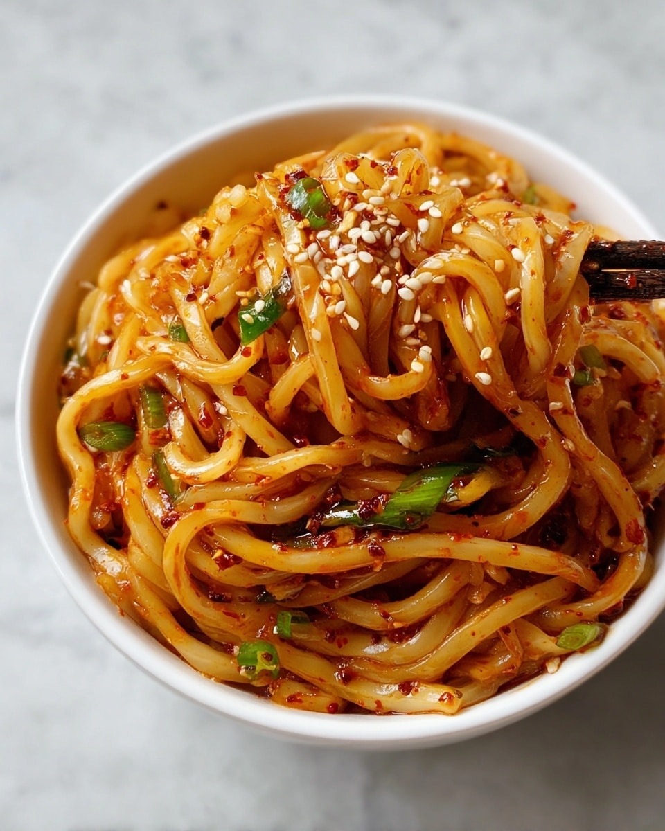 Spicy Garlic Chili Oil Noodles Recipe - Recipe Image