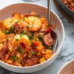 Slow Cooker Cajun Shrimp and Chicken Jambalaya Recipe