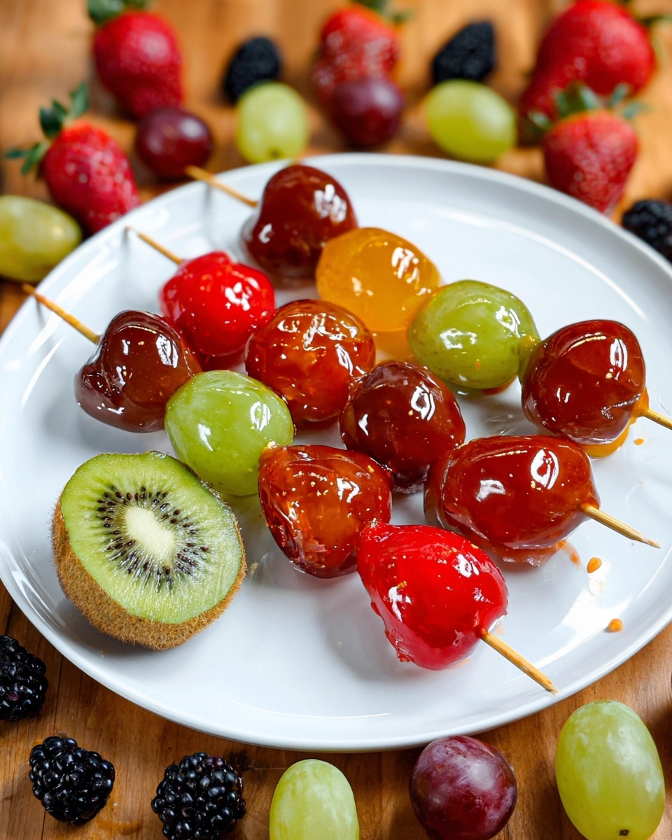 Candied Fruit Skewers Recipe