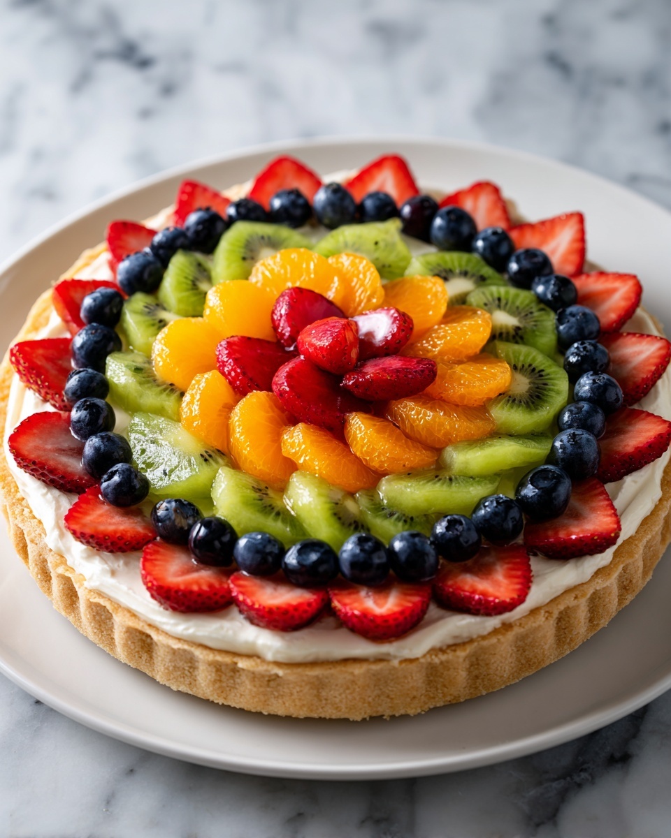 Fruit Pizza with Cream Cheese Frosting Recipe