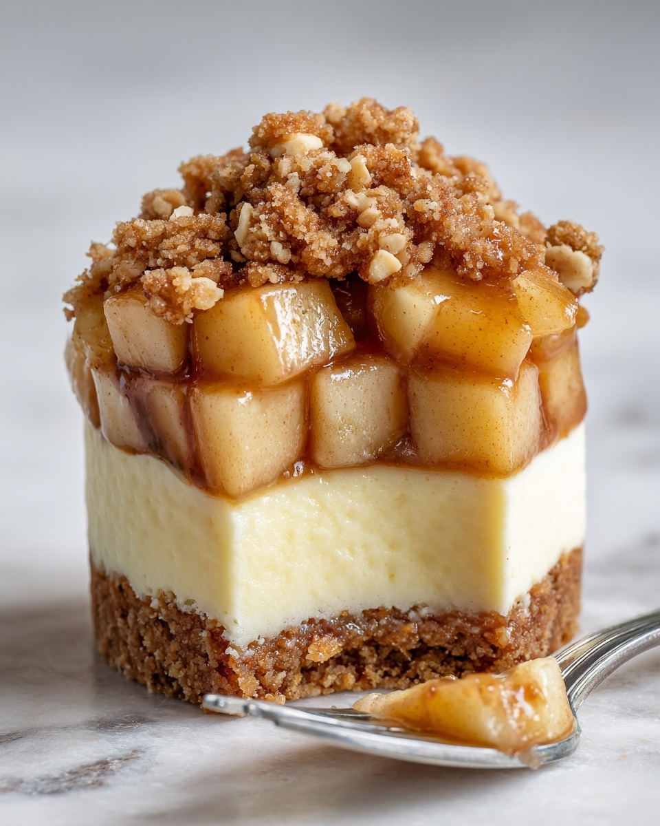 Apple Crisp Cheesecake Minis Recipe - Recipe Image