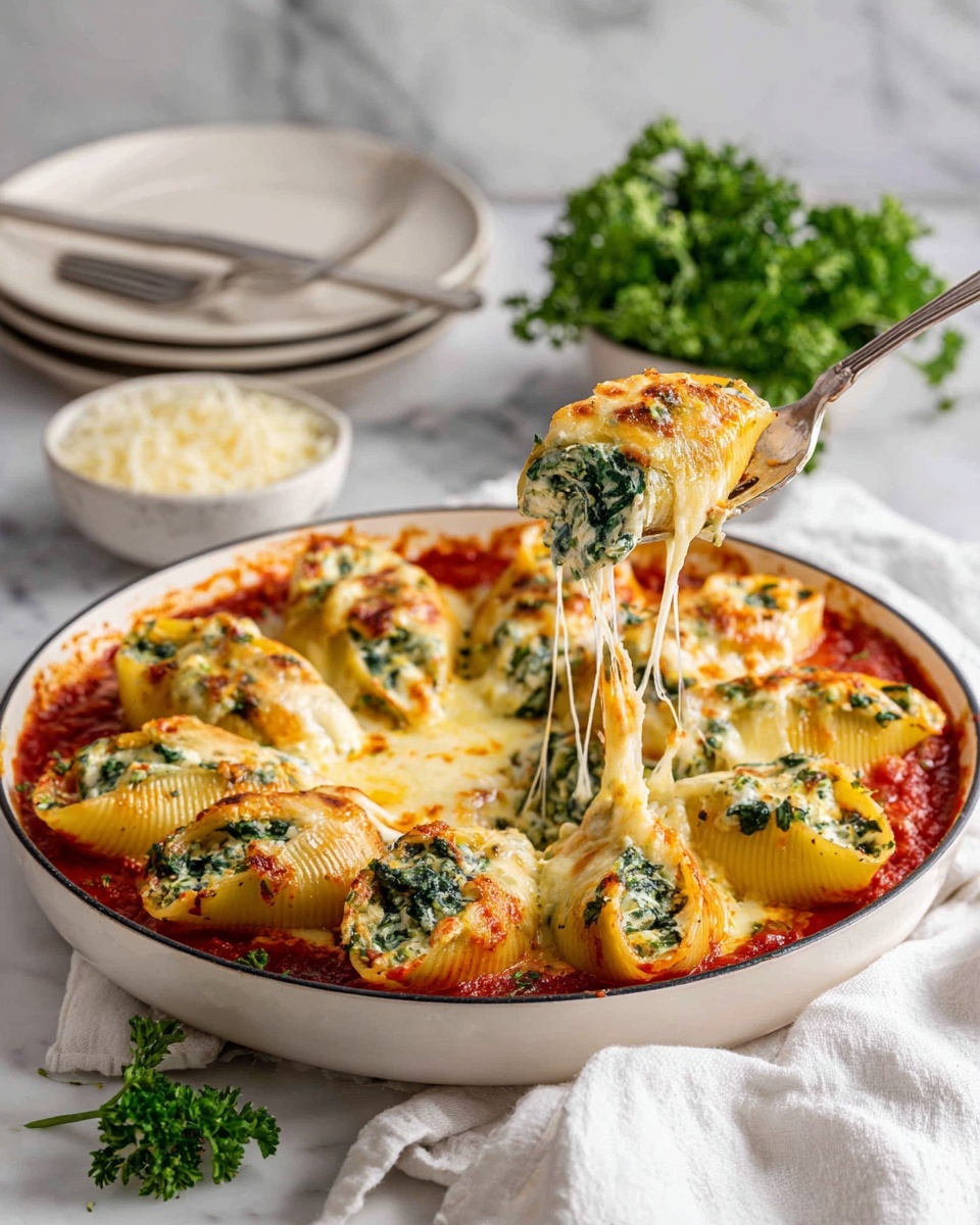 Cheese-Stuffed Pasta Shells Recipe - Recipe Image