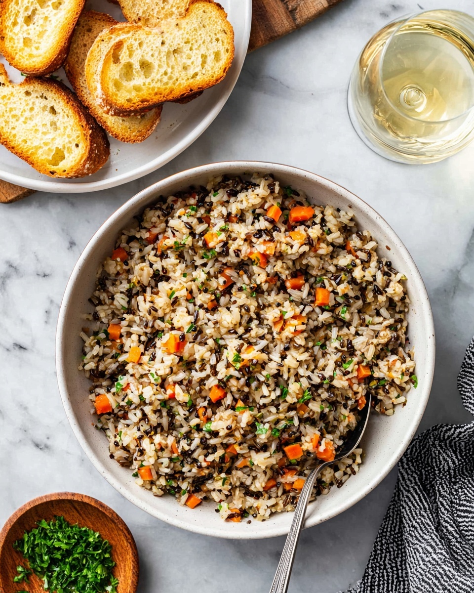 Wild Rice Pilaf with Carrots, Celery, and Fresh Herbs Recipe