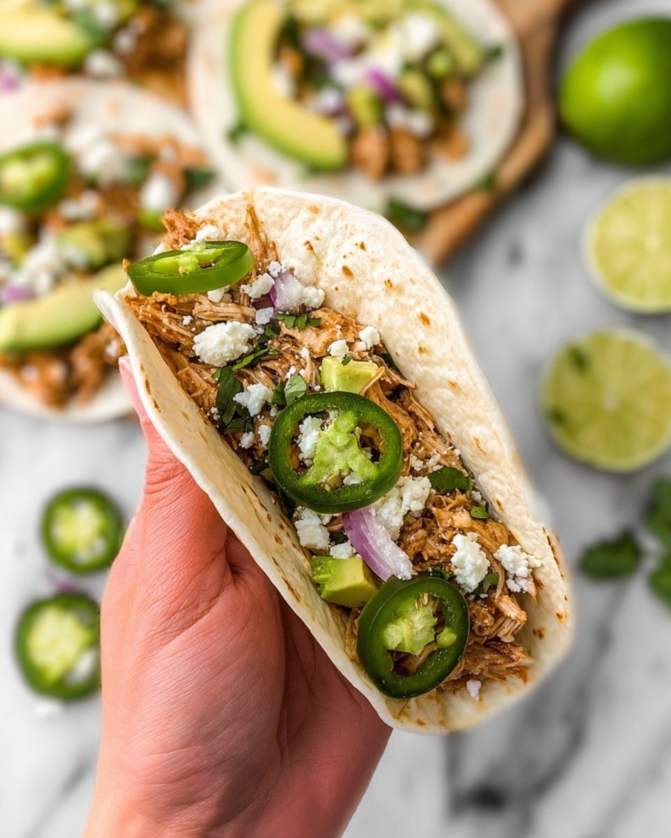 Healthy Crockpot Chicken Tacos Recipe