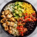One Pan Chicken Burrito Bowl Recipe