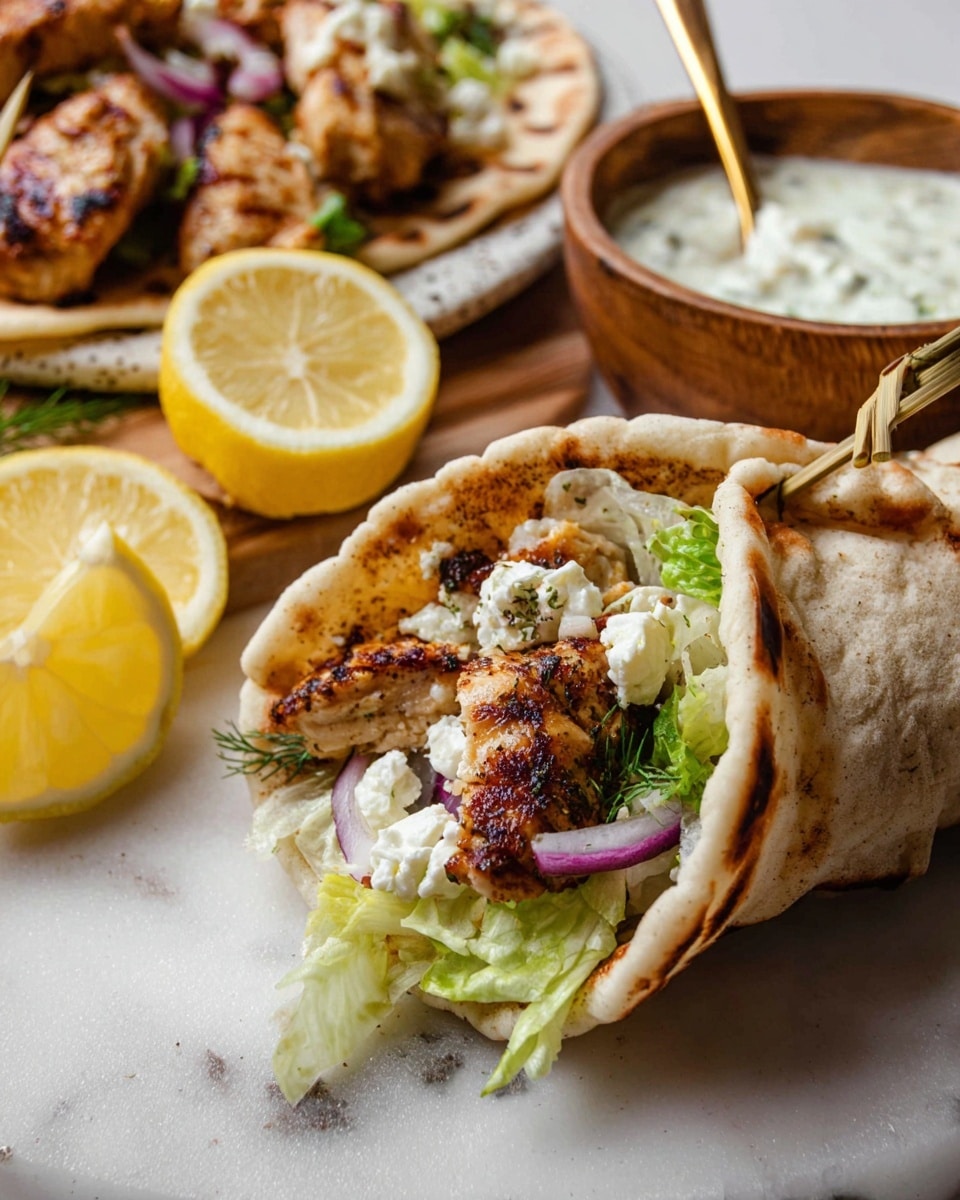Sheet Pan Greek Chicken Gyros Recipe - Recipe Image