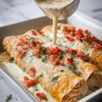 Queso Chicken Enchiladas Recipe