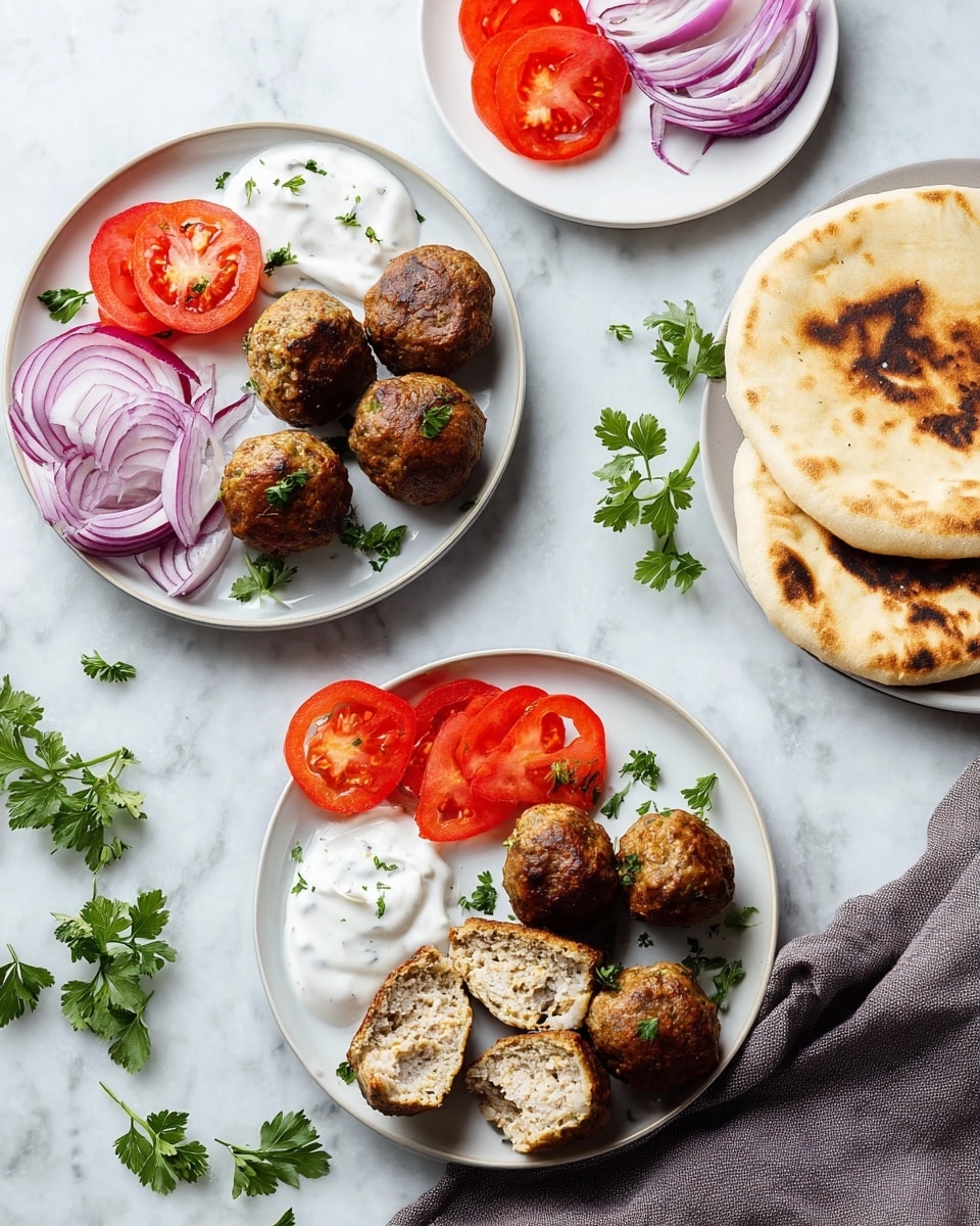 Chicken Kofta with Yogurt Sauce Recipe
