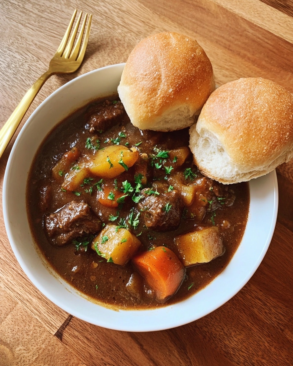 Hearty Beef Stew with Carrots and Potatoes Recipe - Recipe Image