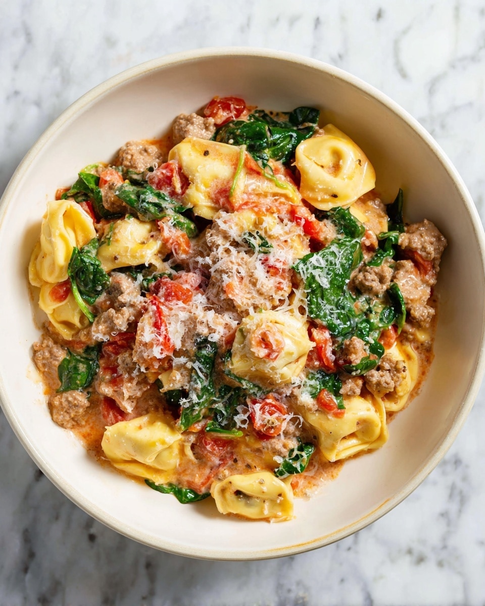 Creamy Sausage Tortellini Skillet Recipe 4 Creamy Sausage Tortellini Skillet Recipe