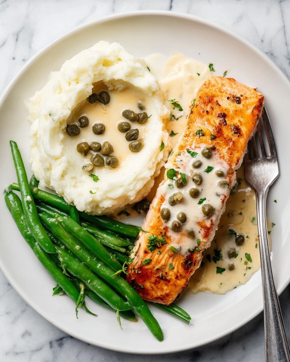 Creamy Salmon Piccata with Lemon and Capers Recipe