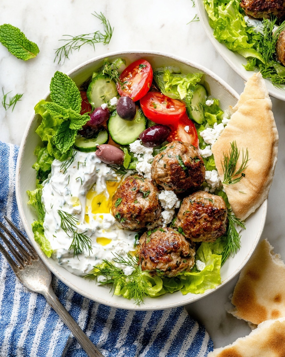 Greek Beef and Pork Meatballs with Tzatziki Recipe 4 Greek Beef and Pork Meatballs with Tzatziki Recipe