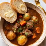 Hearty Beef Stew with Carrots, Potatoes, and Red Wine Recipe