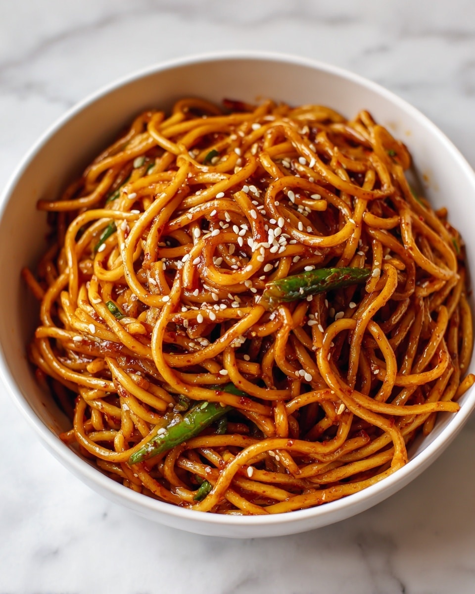 Spicy Garlic Chili Oil Noodles Recipe