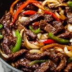 Sizzling Chinese Pepper Steak with Onions Recipe