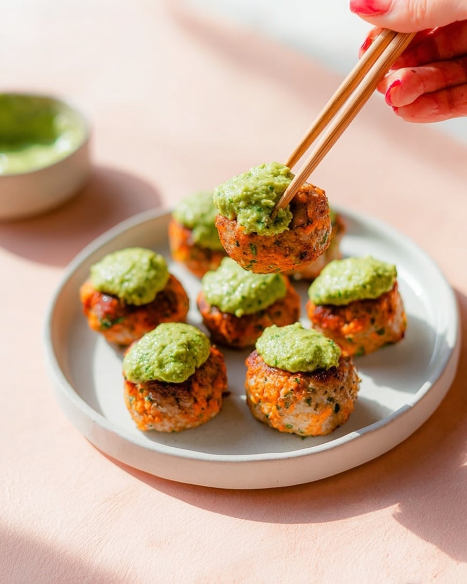 Healthy Baked Salmon Meatballs with Green Goddess Recipe 4 Healthy Baked Salmon Meatballs with Green Goddess Recipe