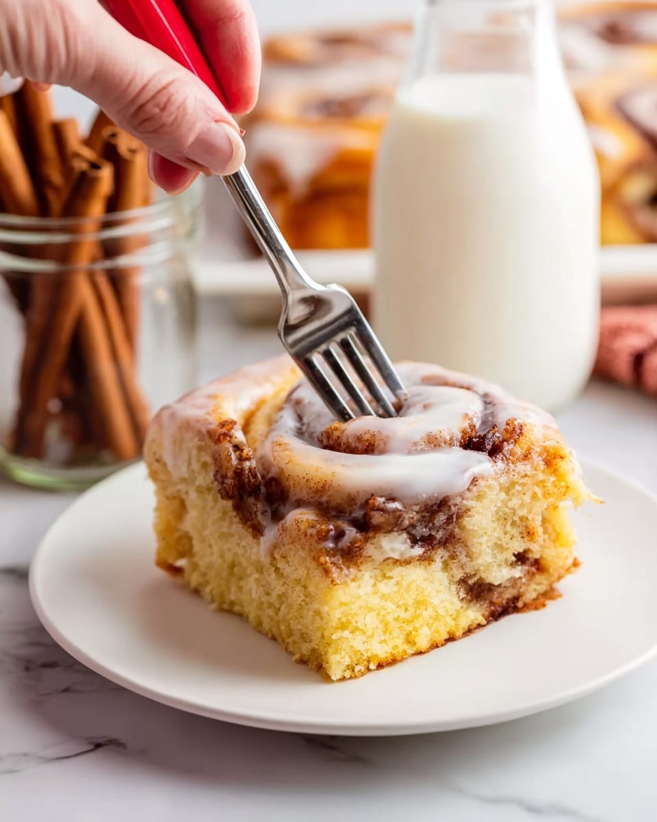 Cinnamon Roll Cake with Sweet Glaze Recipe 4 Cinnamon Roll Cake with Sweet Glaze Recipe