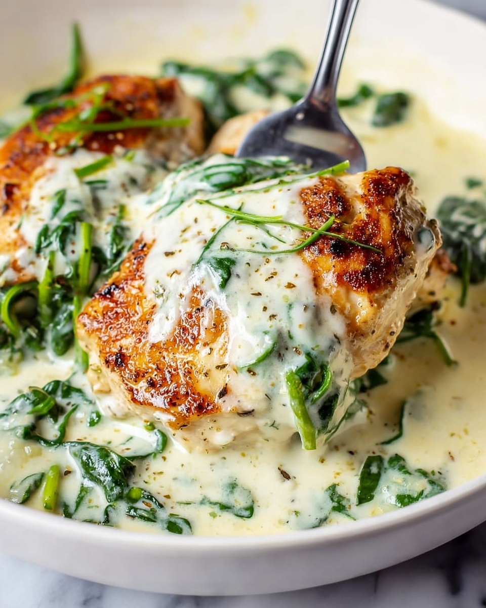 Chicken Florentine with Creamy Spinach Recipe 4 Chicken Florentine with Creamy Spinach Recipe
