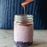 Blueberry Overnight Oats with Chocolate Recipe