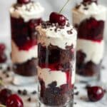 Black Forest Cherry Trifle with Chocolate Cake Recipe